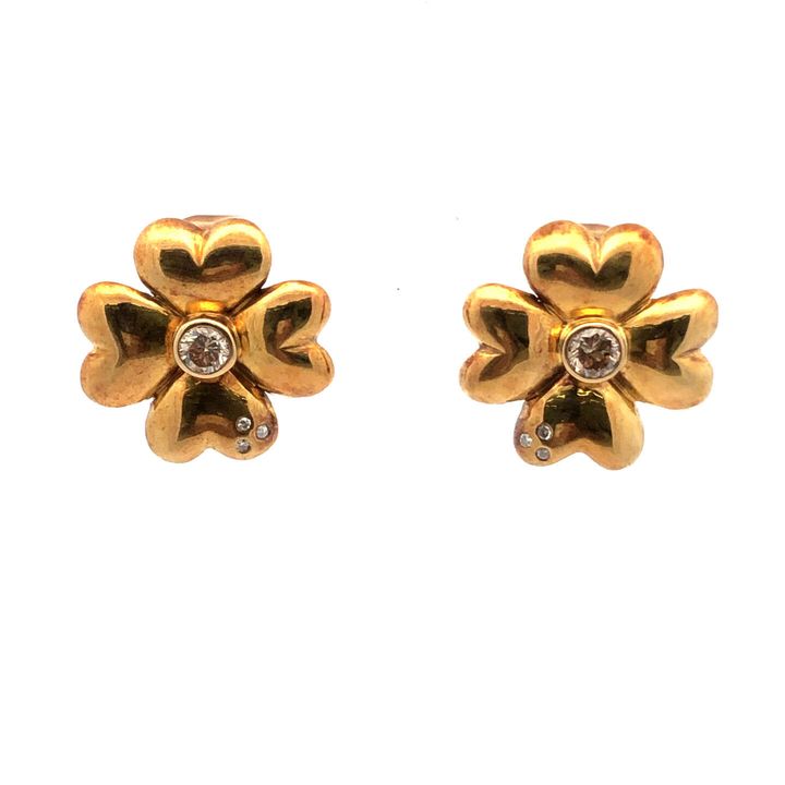 ピアス K18,750 ダイヤ0.48ct/0.45ct ダイヤ0.03ct/0.03ct
