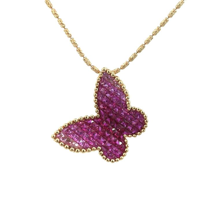 ネックレス K18,18K 全長約44.6㎝ サファイア2.26ct
